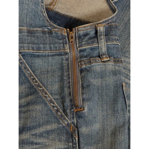 Madewell Women's Skinny Denim Overalls in Kemp Wash - Picture 10 of 11